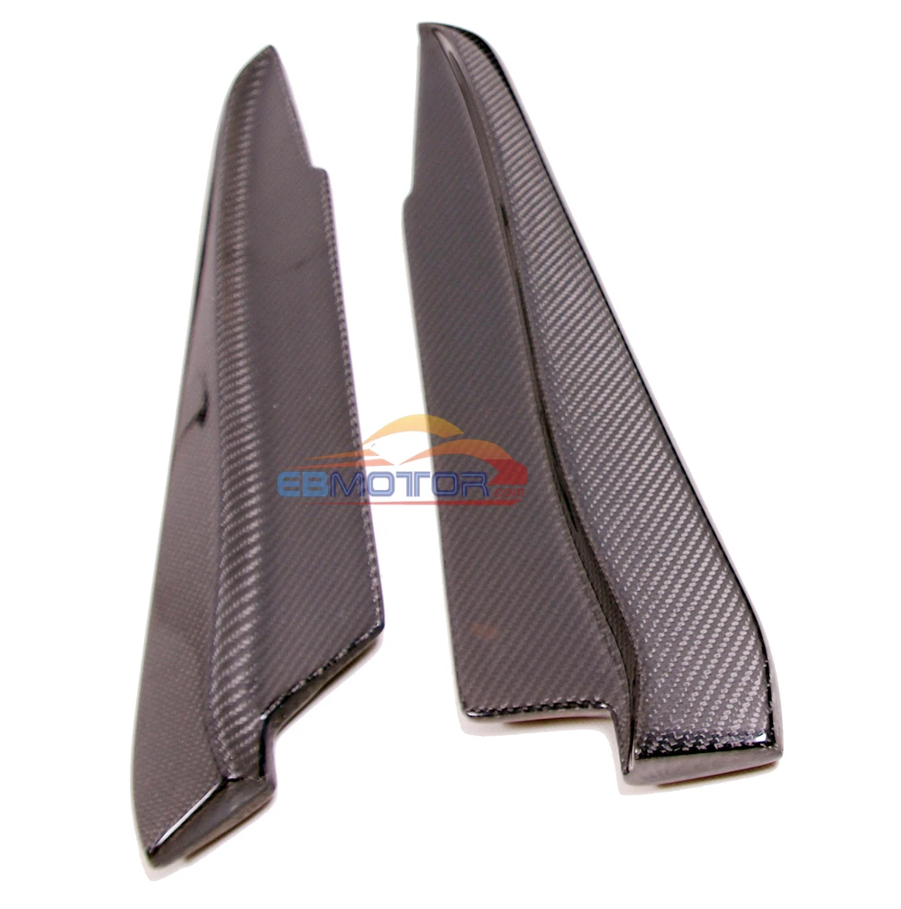 ebmotor-com Real Carbon fiber Rear Bumper Side Splitter Spoiler EXTENSIONS 1pair for BMW E92 E93 2D M3 Model 08-13  6