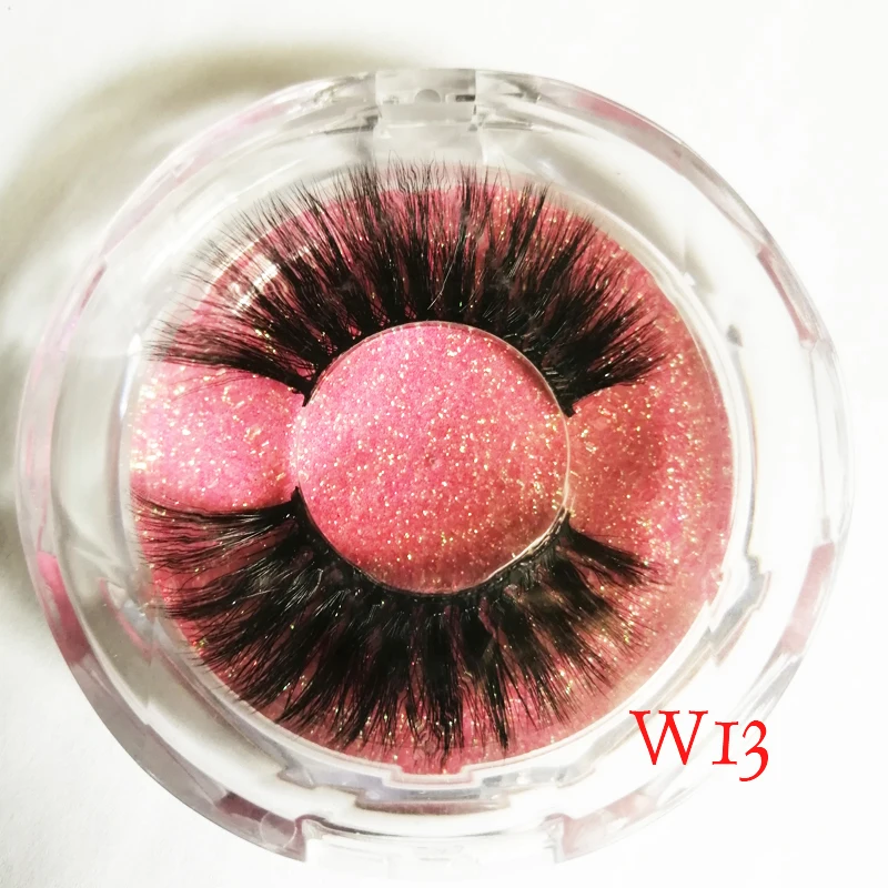 

Mink Lashes 3D Faux Mink Eyelashe Long Invisible Thin Band Stage Lashes Curl Soft Extensions Circle Colorful Box 1