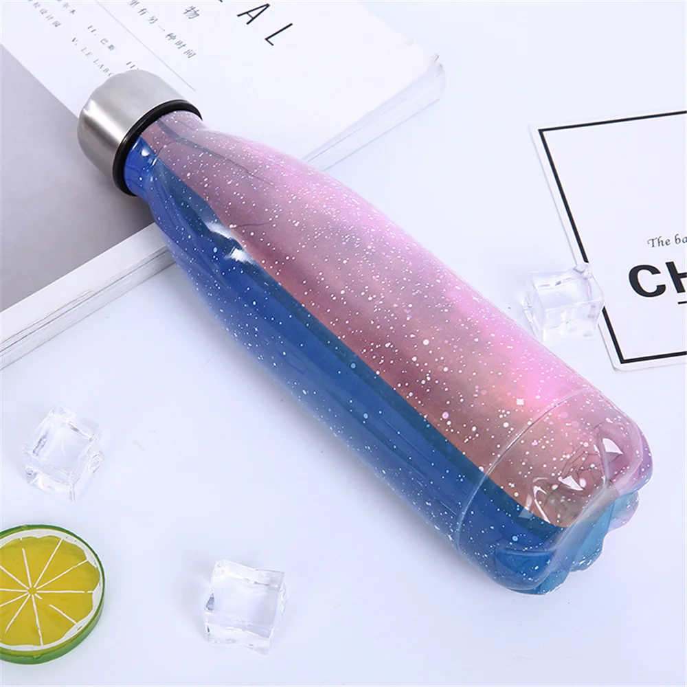 Крутая камуфляжная бутылка для воды звездное небо Печатный термос деревянная