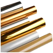 Золото, серебро, Алюминий фольга ТВ Задняя стенка зеркало Наклейка самоклеющиеся обои водонепроницаемый влагостойкое настенное стекло