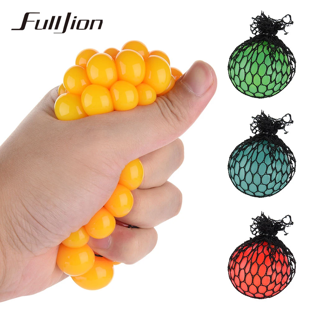 

Fulljion Fun Entertainment Stress Relief Toys Grape Ball lizun Face Reliever Gag Practical Jokes Squeeze Gadget Slime