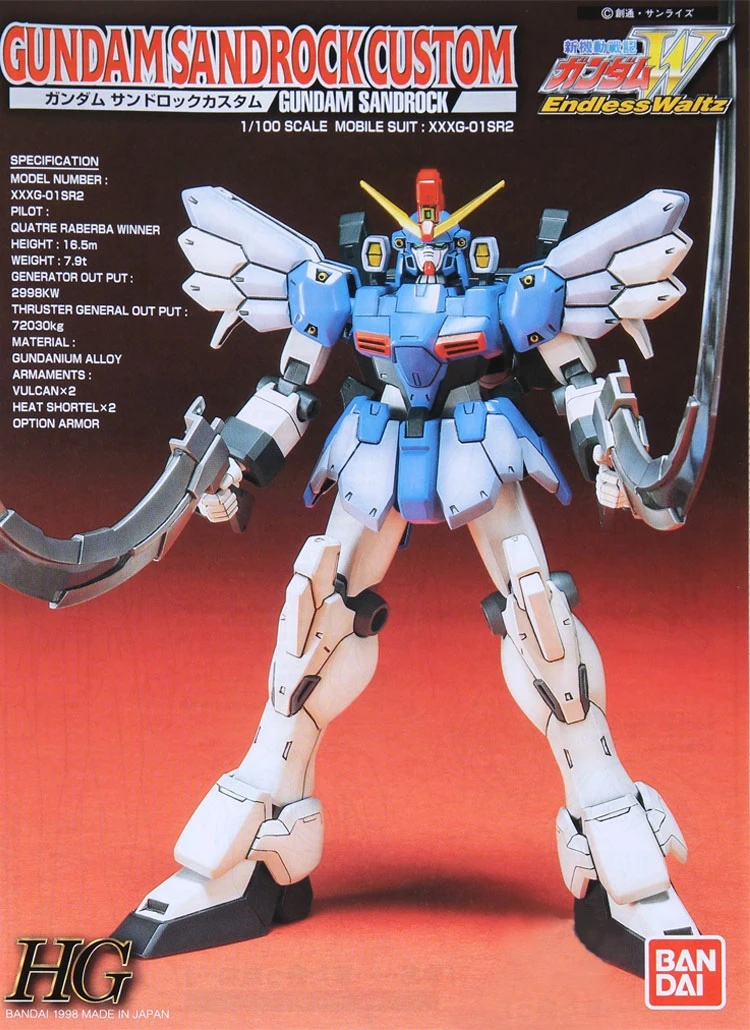 

Bandai Gundam 1/100 EW-06 Sandrock Custom EW Mobile Suit Assemble Model Kits Action Figures Plastic Model toys