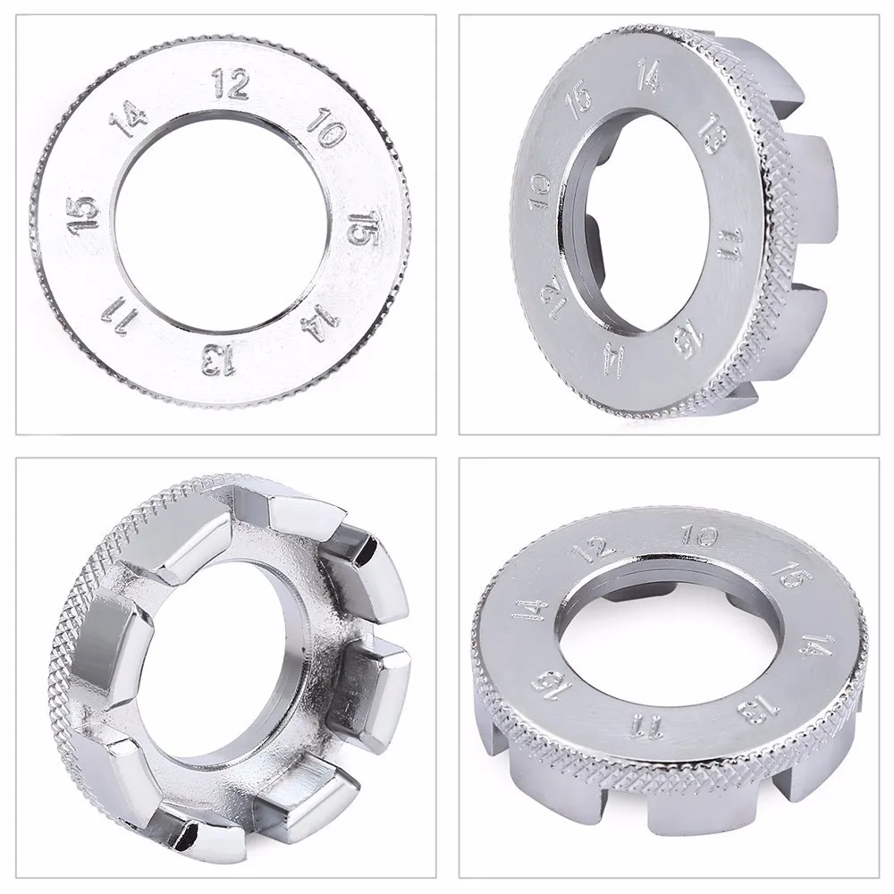 

8 Way Groove Bicycle Spoke Nipple Wrench Mountain Bike Wheel Rim Spanner Bicycle Repair Service Tool Cycling Accessories
