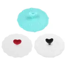 Силиконовый чехол для чашки Love Heart с защитой от пыли герметичные чайные крышки для кофе