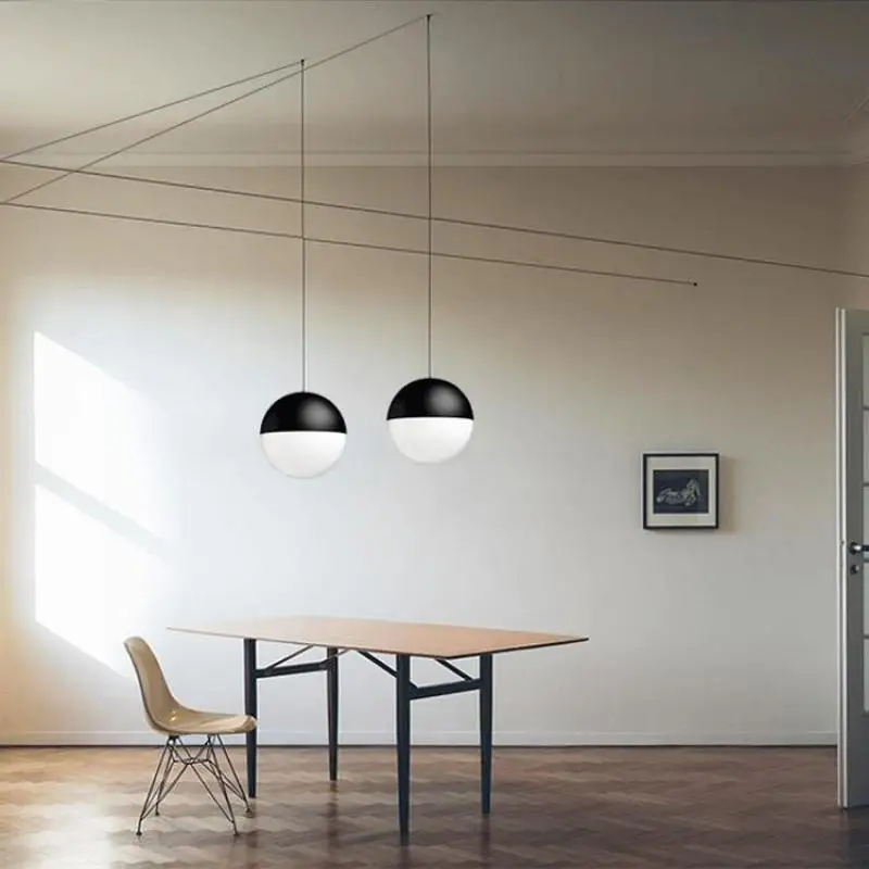  Post-modern DIY Geometric Lines String Light Led Pendant Light For Living Room Dining Room Bedroom  - 32812186543