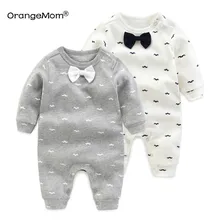 2019 spring – Autumn baby boy clothing Cotton Long Sleeved baby boy clothes ,cartoon Beard Gentleman baby romper Infantil babies