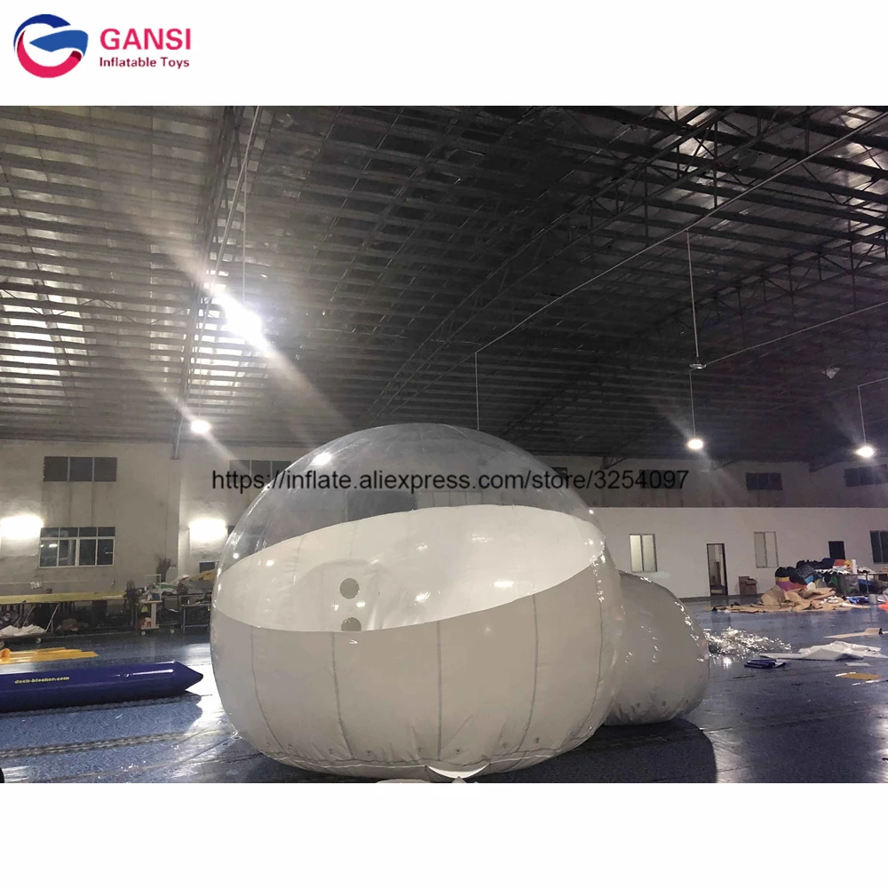  4m double room inflatable transparent bubble tent outdoor camping bubble tent with entrance