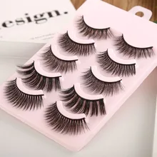 1/5 пар Роскошные 3D натуральные накладные ресницы ручной работы Толстые Накладные ресницы длинные завитые норковые верхние ресницы для наращивания глаз Макияж