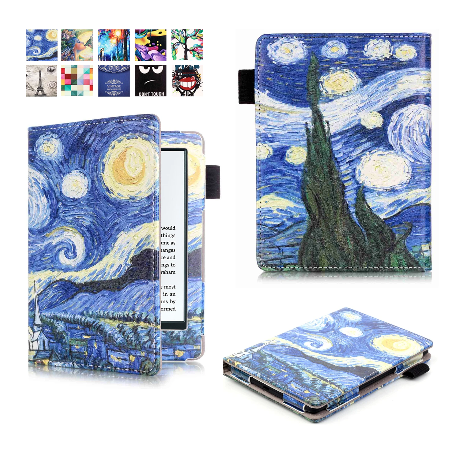 Hot PU Leather Protection Case For Amazon New Kindle 2016 8th Generation 6'' Color Print Flip Cover For New Kindel 558+film+pen Hot PU Leather Protection Case For Amazon New Kindle 2016 8th Generation 6'' Color Print Flip Cover For New Kindel 558+film+pen