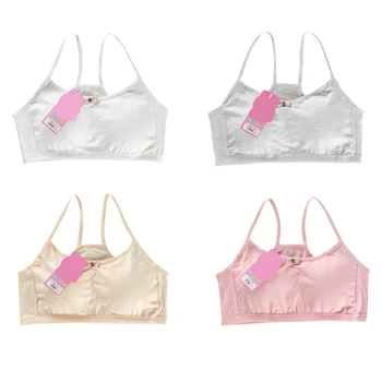 

Teenage Children Girl Student Underwear Narrow Shoulder Strap Bra Thin Cup Vest 'zt