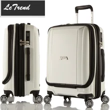 20/24 дюймов компьютер с сенсорным экраном монитора карман PP раздвижная селфи-Водонепроницаемый тележка для багажа на колесах, одноцветная, для путешествий, сумка для интерната Чемодан