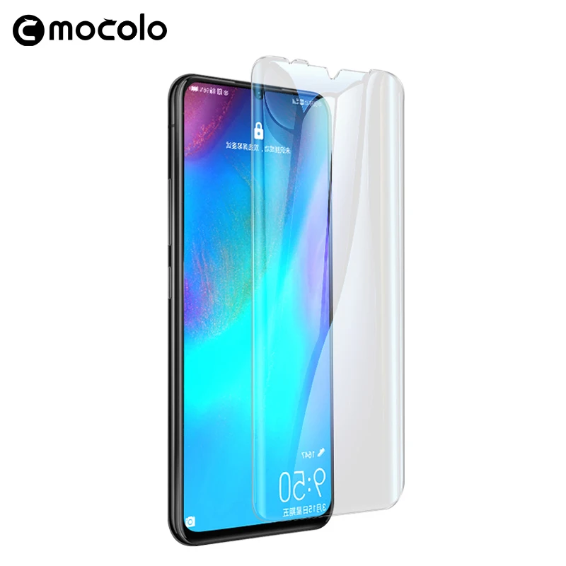 Защита для экрана Huawei P30 Pro жидкокристаллическое изогнутое закаленное УФ стекло