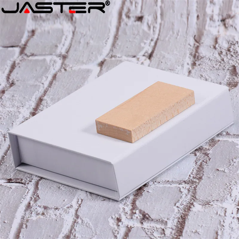 JASTER Прямая упаковка подарочной коробки bambu usb 2,0 флэш-карта памяти, Флеш накопитель для компьютера