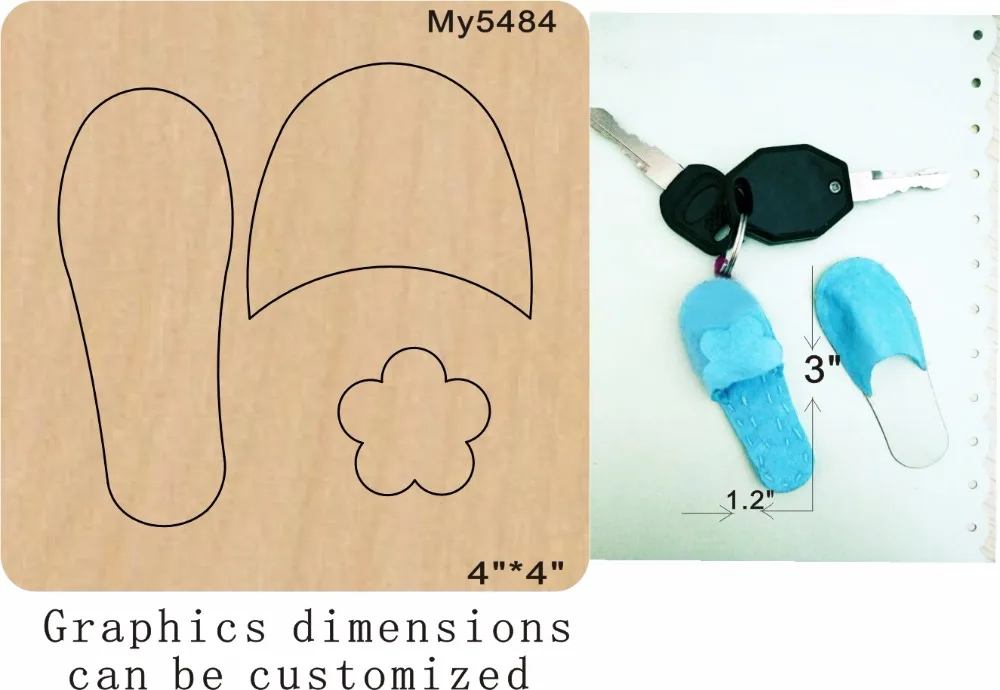 

Small shoe hanger -1 wooden die cut accessories wooden die Regola Acciaio Die Misura ,my