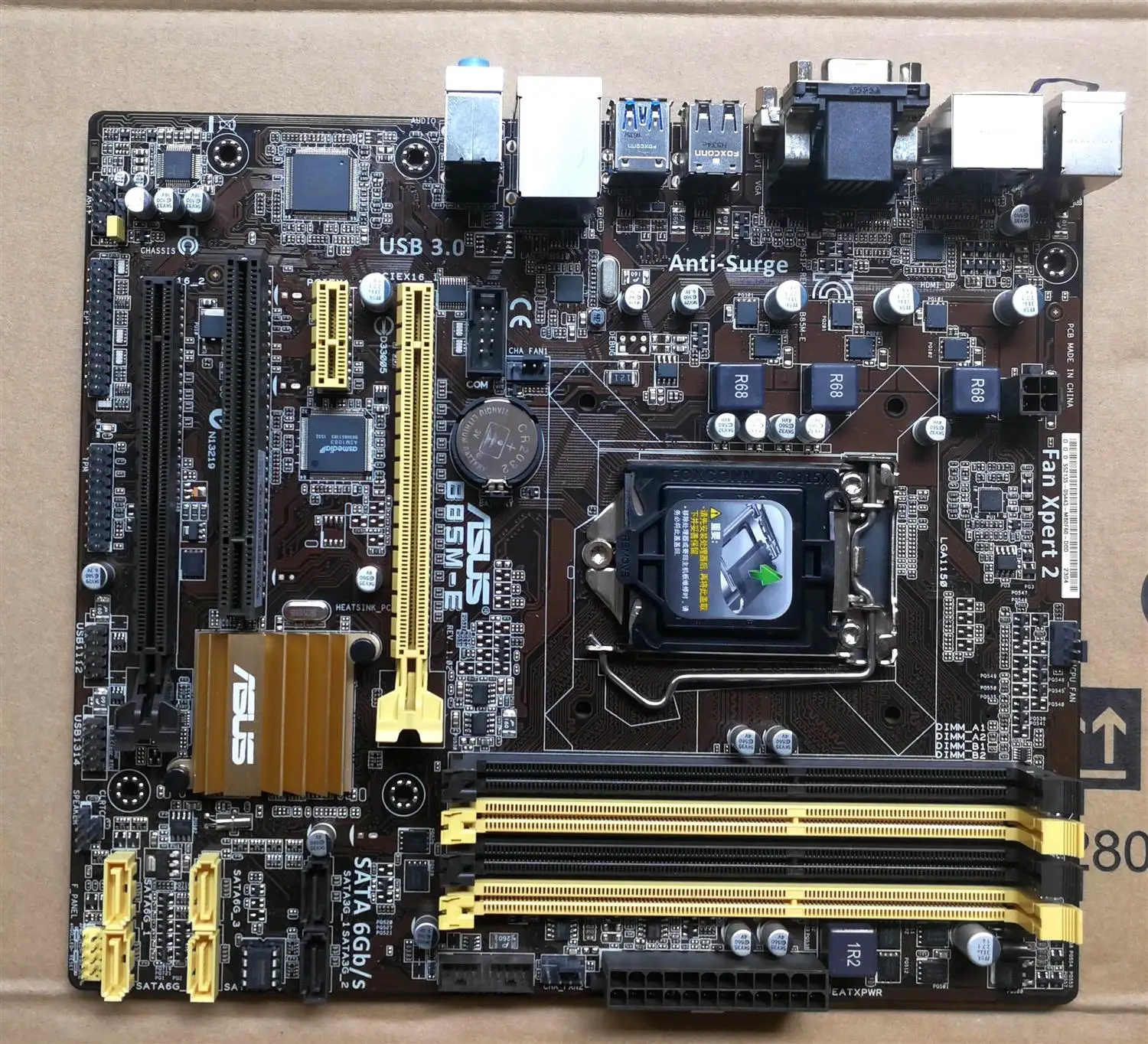 Используется, для ASUS B85M-E материнской B85 разъем LGA 1150 i7 i5 i3 DDR3 32 г SATA3 USB3.0 Micro-ATX