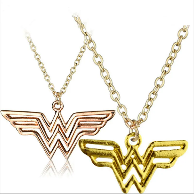 New Wonder Woman Necklace Chain Necklace Pendant Charm Jewelry Cosplay Costume Props on