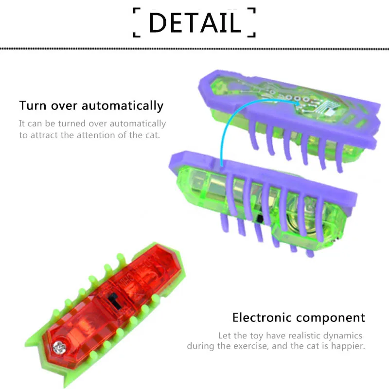 Интерактивные инструменты, игрушка для кошек, милый ПВХ, на батарейках, 1 шт., товары для животных, мышь/форма божьей коровки, игрушки для ходячих насекомых