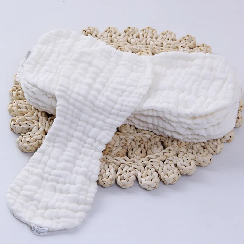 

10/12 Layers Cotton gauze Reusable baby Diapers Washable Inserts Boosters Nappies Cloth for Newborn Infant Toddler 36*15/47*16CM