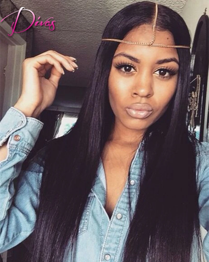 7A Full Lace Human font b Hair b font Wigs for Black Women Glueless Full Lace