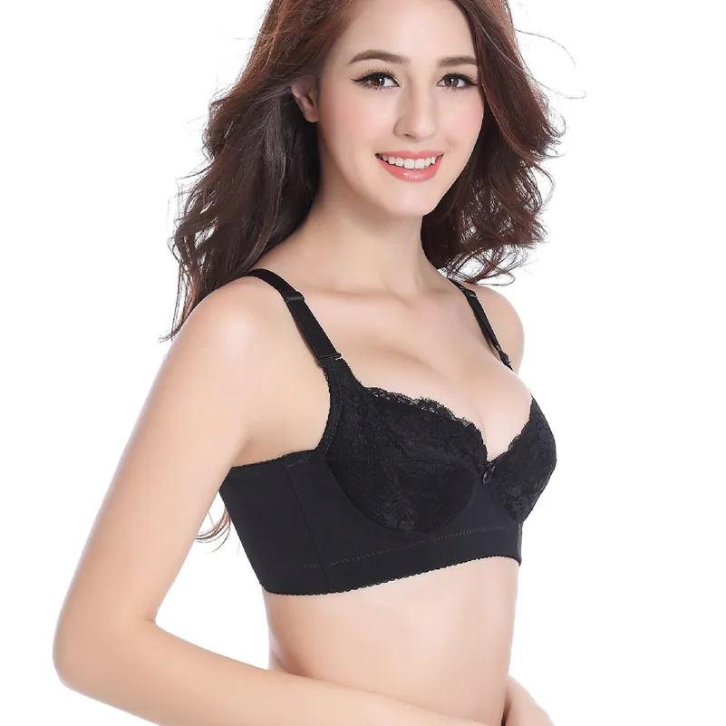 Sexy Lace Women Bra Plus cup B C D E F Big Size Cotton Bra Plus Size 32-40 Sexy Lingerie Female summer double cup push up bra