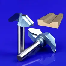 Woodworking tools flat v-shaped industrial-grade flat-bottomed V knife annatto furniture special gong machine cutter