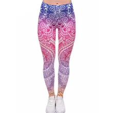 Женские модные повседневные леггинсы с цветочным узором