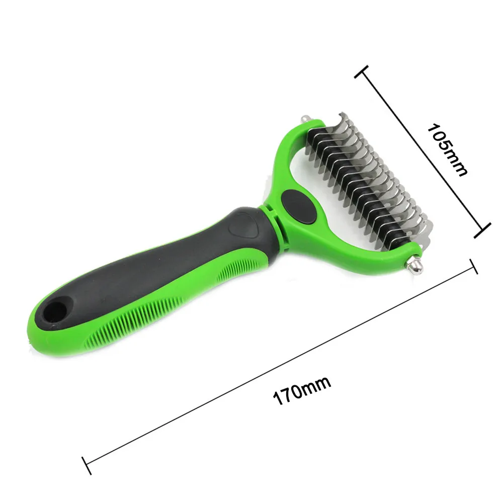 Собака, домашняя кошка Уход за мехом Deshedding Триммер гребень щетка дропшиппинг Mar18