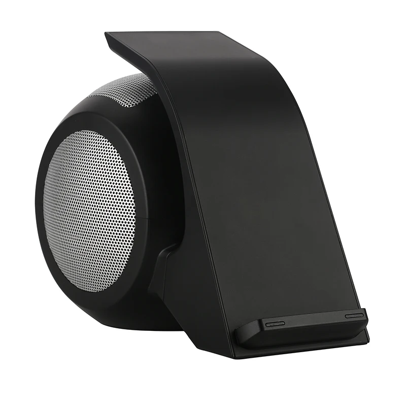 Wireless Charger Bluetooth Speaker 9V 3A Wireless Fast Charge For Iphone X 8 Plus NFC Contact Charging For Samsung Alarm Colck  (9)