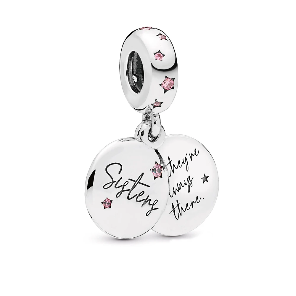 

COSEN 2019 Original 1:1 New FSISTERS CHARM Female 925 Sterling Silver DIY Pendant Fashion Charm Luxury Jewelry Wholesale Sales