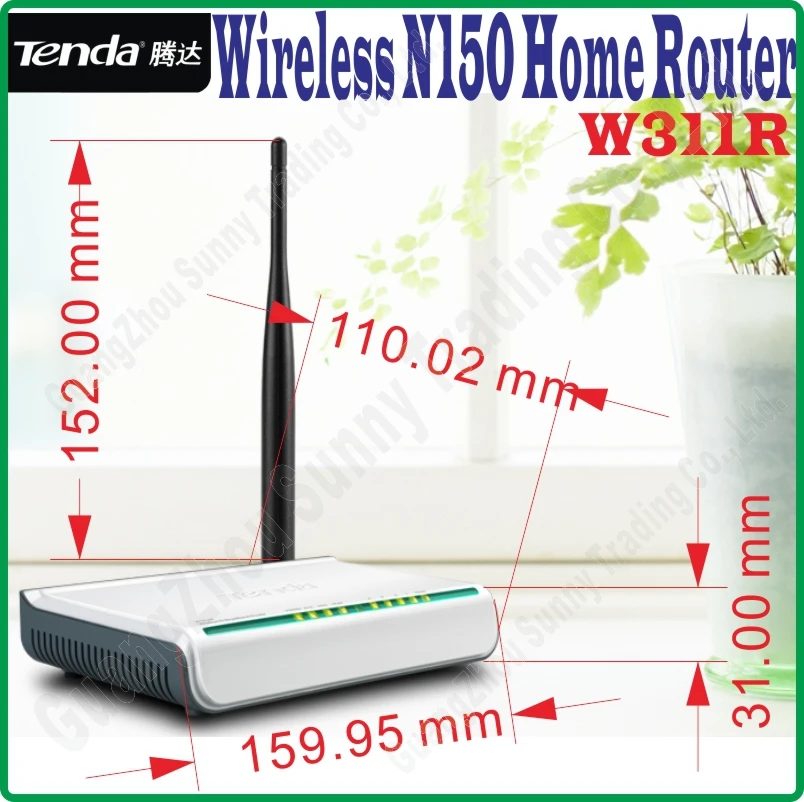 English Firmware Tenda W311r Wirelessn 150m Wireless Router 150mbps