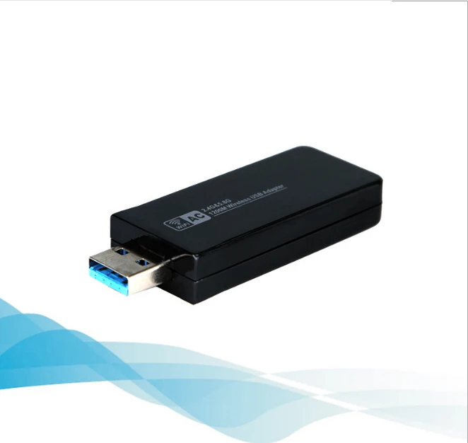 11ac 1200 Мбит/с USB3.0 Беспроводной Адаптер 2.4 г/5.8 Г двухдиапазонный usb-адаптер Wi-Fi приемник 2T2R Телевизионные антенны AP Беспроводной сети карта
