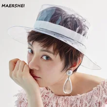 MAERSHEI лето для женщин шляпа из ПВХ в рыбацком стиле; высокое качество звезда с одной и той же пункта женские шляпы-котелки и пляжной шапочки