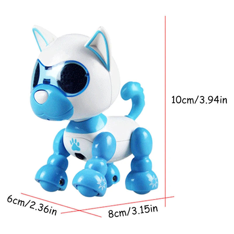 Робот собака игрушки, электронная собака интерактивный робот игрушка собака прогулки, Лаки, реагирует на прикосновение, игрушки для детей