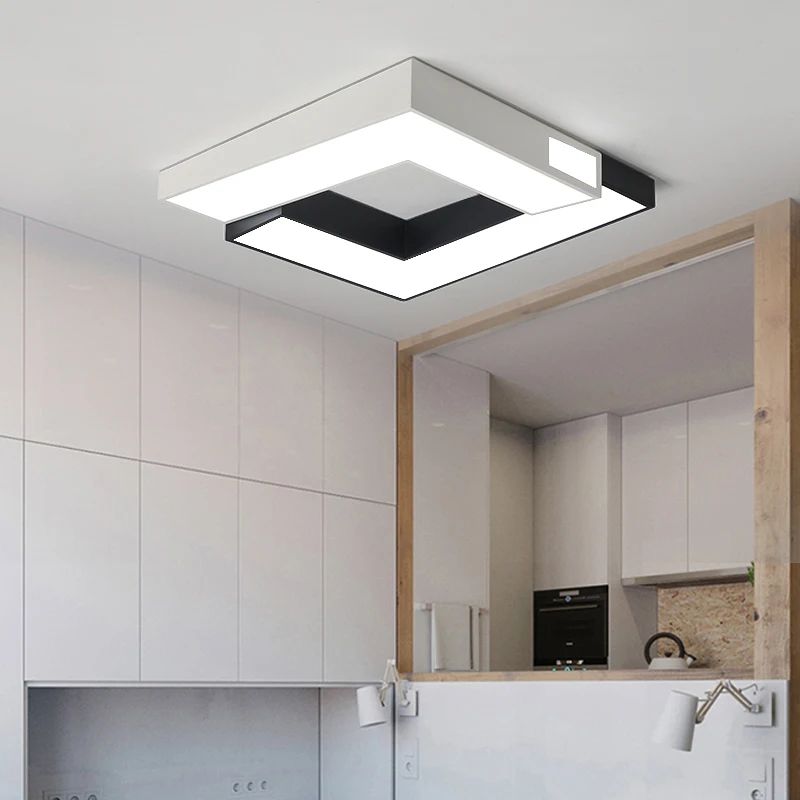 

Creative Modern led Ceiling Lights Square Minimalism Ceiling Lamp Bedroom Kitchen led ceiling light Home Decor Lighting Fixture