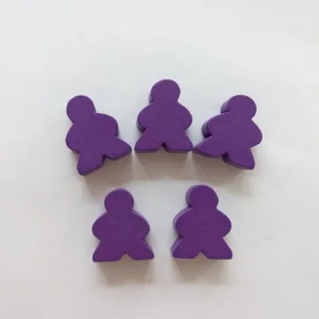 

Free Shipping 23mm Height*20mm*10mm 10PCS Wooden Pawn/ Chess PURPLE Colors Wooden Game Pieces Board Game Accessories