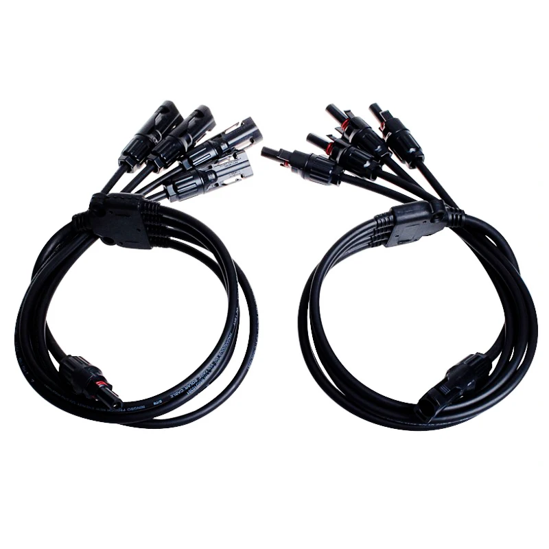 

MAYLAR@1 pair PPO Material IP67 With TUV,1 To 4 Y Branch MC4 PV Connector Solar Generator System, Free Shipping