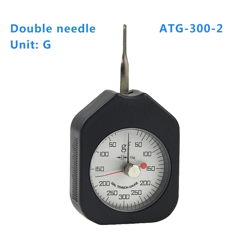 

ATG-300-2 Dial Tension Meter Analog Force Gauge Double Pointer Force Tools 300g