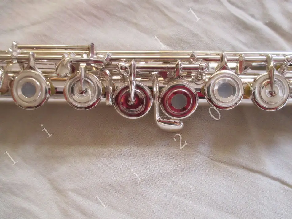 Профессиональный 17 открытый Флейта с отверстиями C Ключ сплит-е, посеребренный отличный тон