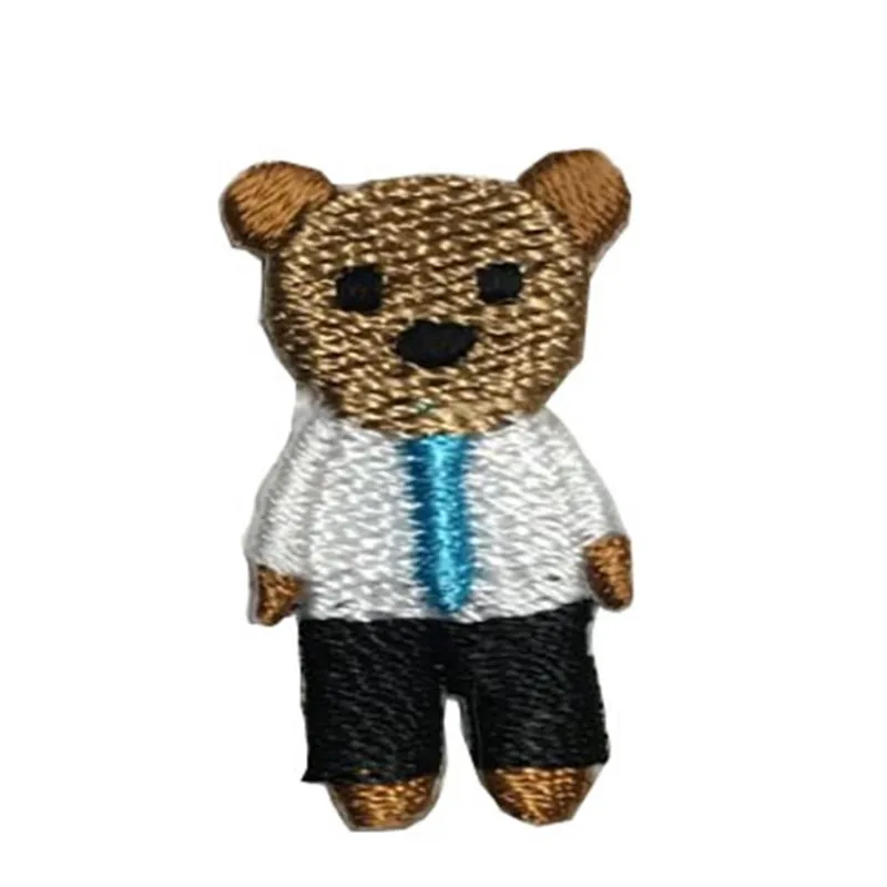 MOQ100pcs Bulk Wholesale High quality bear custom embroidery patches