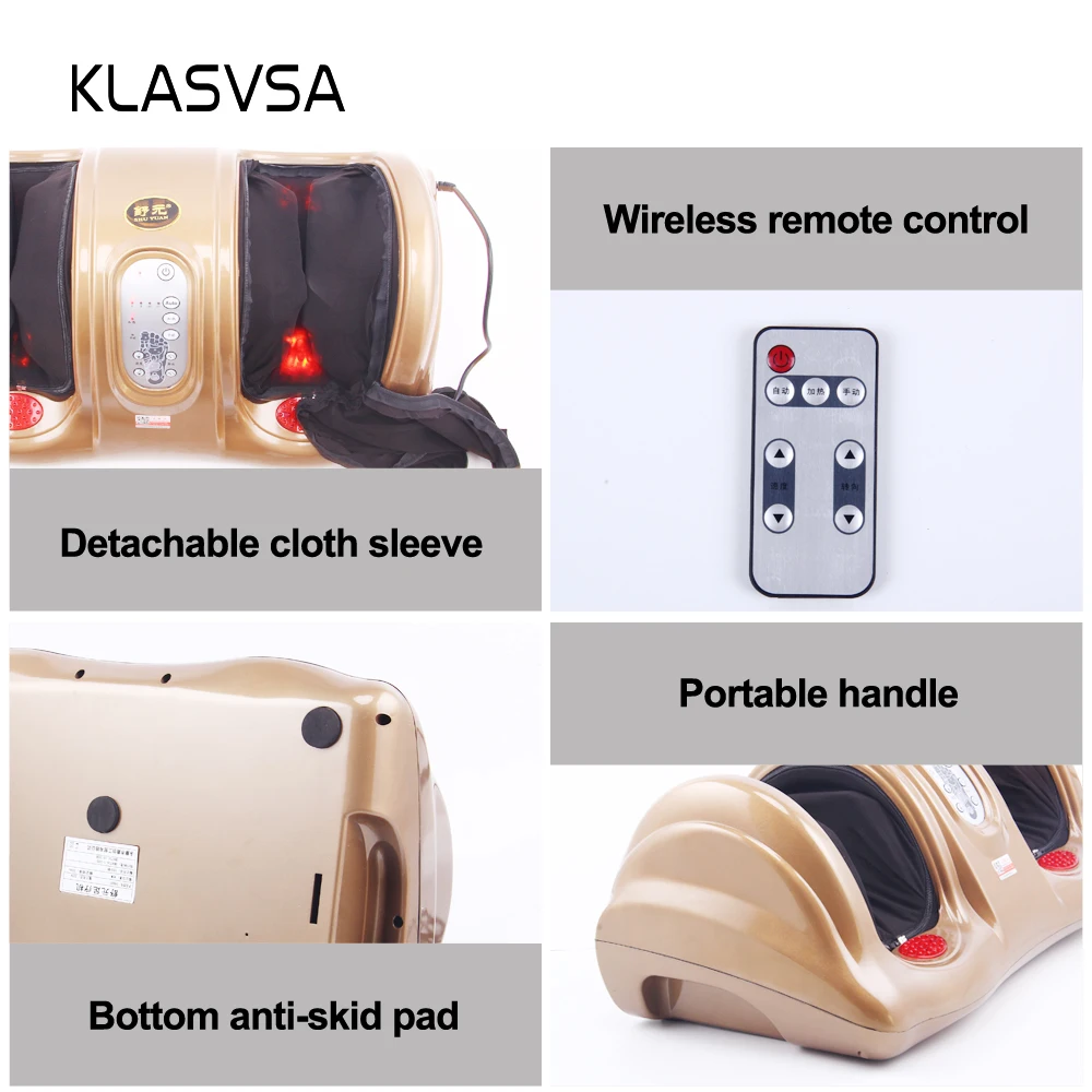 Klasvsa электрическое отопление Шиацу ног массажер для ног отличный результат Гуа Ша рефлекторный массаж устройства миостимулятор домашнего отдыха