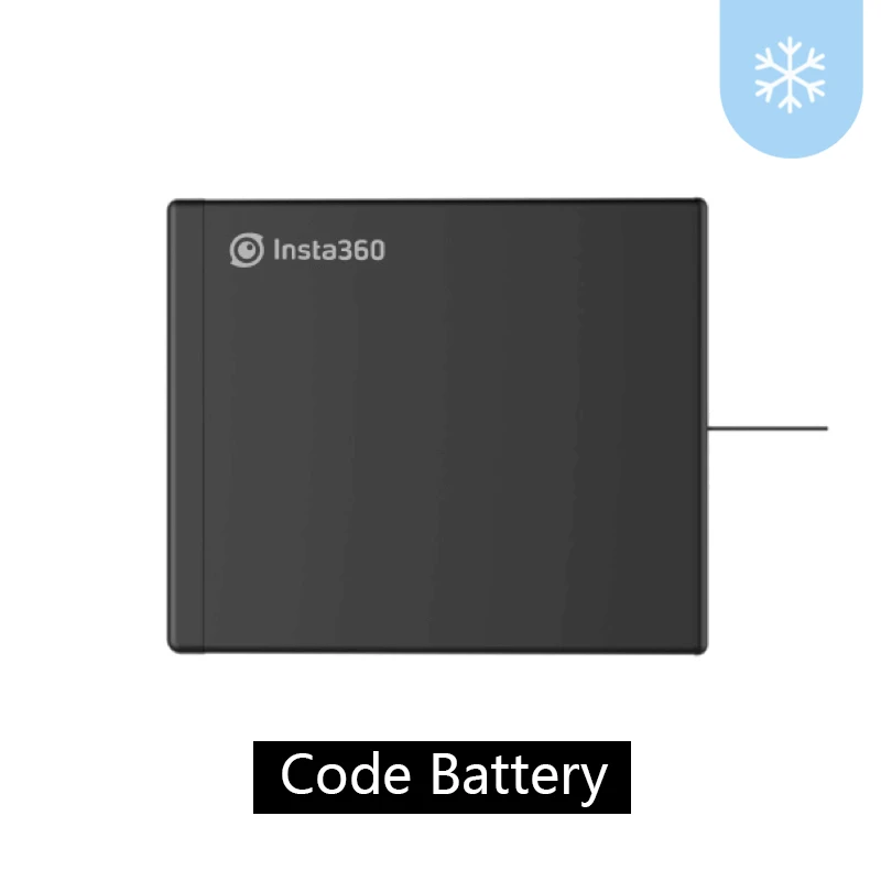 Аккумулятор для Insta360 ONE X 1200mAh комплекты аккумуляторов ONE X Micro USB зарядное устройство Hug батарея - Цвет: Cold Battery