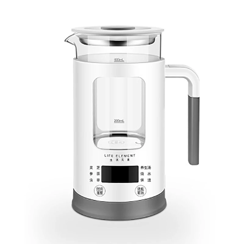Kbxstart автоматический электрический умный утолщенный стеклянный чайник мини 0.6л, Многофункциональный переносной чайник 220 В, чайник для воды, молока, чая, котел