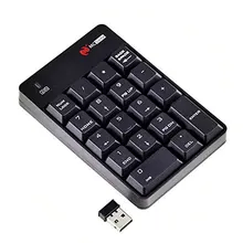 2.4G USB Teclado Numérico Teclado Numérico Inalámbrico 18 Teclas Mini Teclado Digital para iMac/Macbook Air/Pro portátil Notebook PC de Escritorio