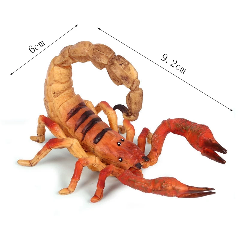 Детские Моделирование диких животных Скорпион насекомых приседания статический цельная модель игрушка