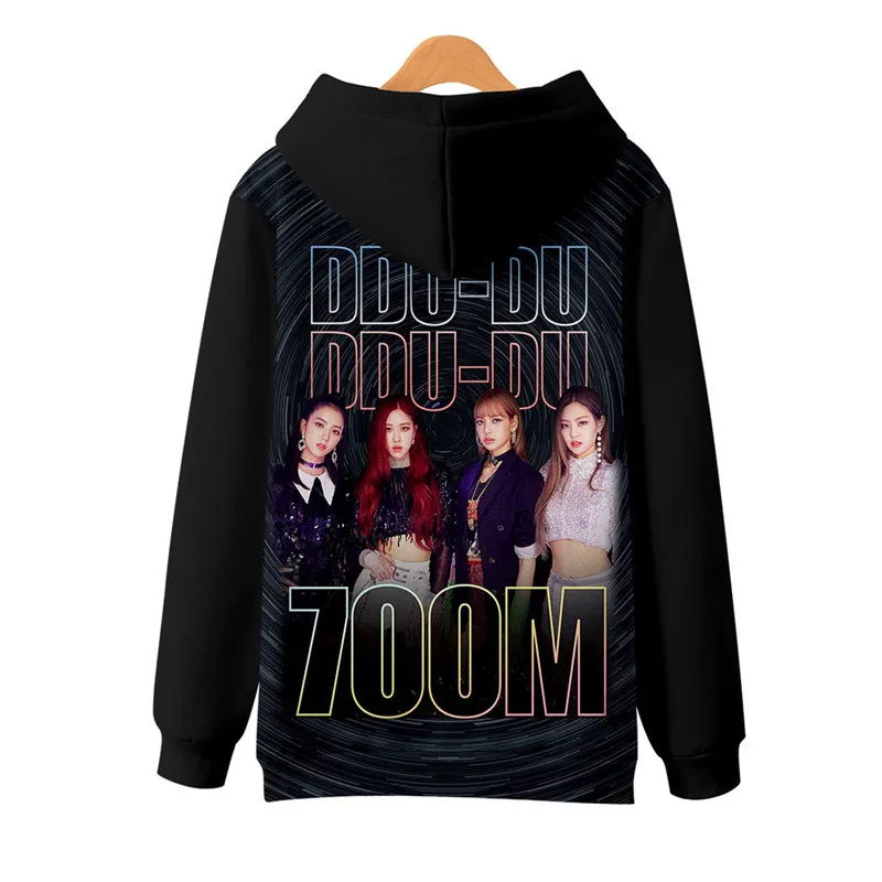 

2019 Fashion Korean Style BLACKPINK Print Hooded Women Sweatshirt puls size 4XL Hip Hop Hoodie Streetwear black Dropshopping