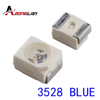 

Free Shipping 1210 3528 SMD LED Ultra Bright Blue Light Diode 470-475NM 3.0-3.6V Chip led lamp high lighting 2000pcs