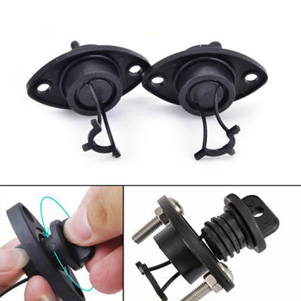 

2pcs/set Professional Dinghy Boating Canoes Rotation Type Outdoor Durable Hull Kayak Accessories Thread Replacement Drain Plug