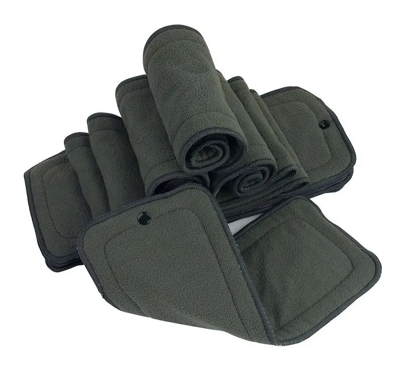 New arrival baby cloth diaper insert 10pcs 4 layer Snap in Bamboo