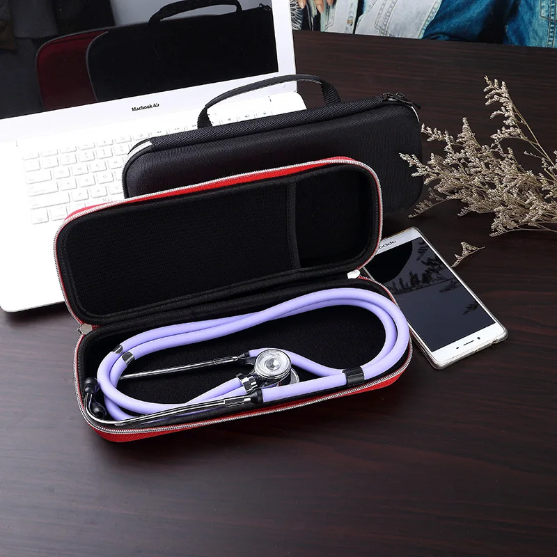 Медицинский портативный стетоскоп EVA сумка для хранения большие сетчатые карманы с аксессуарами и водонепроницаемый противоударный ящик для хранения Жесткий Чехол
