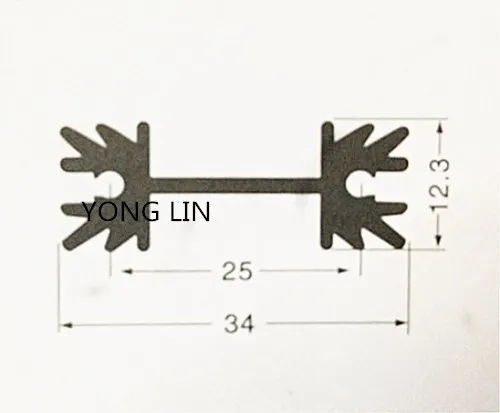10 шт. транзисторный радиатор/TO-220 теплоотвод/IC алюминиевый теплоотвод/audion теплоотвод 34*12,3-38 радиатор